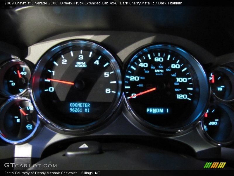  2009 Silverado 2500HD Work Truck Extended Cab 4x4 Work Truck Extended Cab 4x4 Gauges