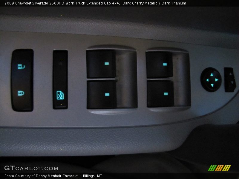 Dark Cherry Metallic / Dark Titanium 2009 Chevrolet Silverado 2500HD Work Truck Extended Cab 4x4