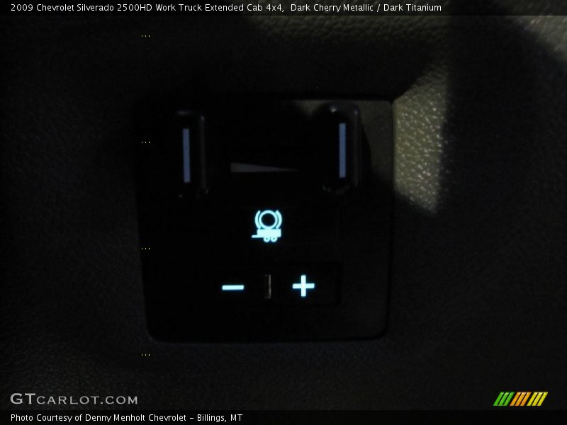 Dark Cherry Metallic / Dark Titanium 2009 Chevrolet Silverado 2500HD Work Truck Extended Cab 4x4