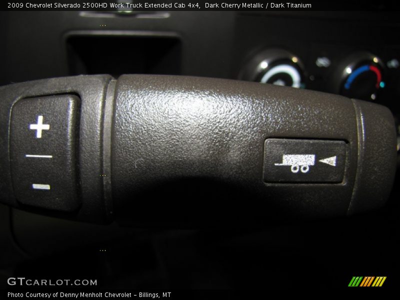 Dark Cherry Metallic / Dark Titanium 2009 Chevrolet Silverado 2500HD Work Truck Extended Cab 4x4