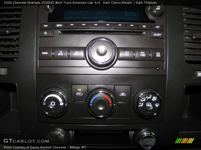 Controls of 2009 Silverado 2500HD Work Truck Extended Cab 4x4
