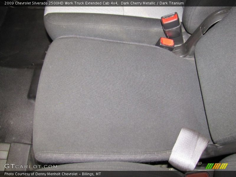 Dark Cherry Metallic / Dark Titanium 2009 Chevrolet Silverado 2500HD Work Truck Extended Cab 4x4