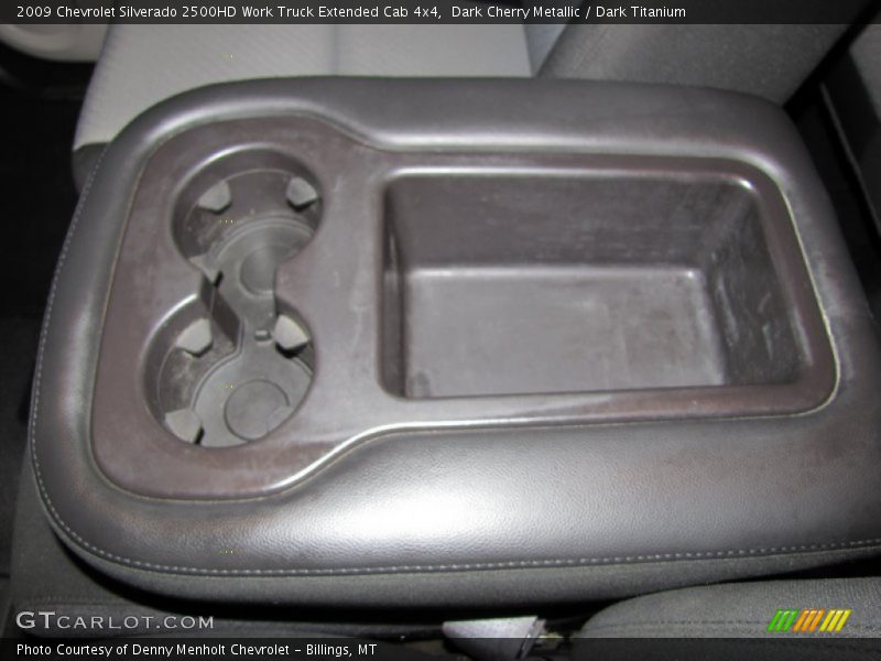 Dark Cherry Metallic / Dark Titanium 2009 Chevrolet Silverado 2500HD Work Truck Extended Cab 4x4