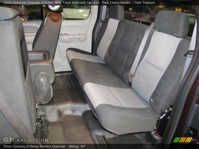 Dark Cherry Metallic / Dark Titanium 2009 Chevrolet Silverado 2500HD Work Truck Extended Cab 4x4