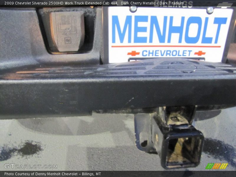 Dark Cherry Metallic / Dark Titanium 2009 Chevrolet Silverado 2500HD Work Truck Extended Cab 4x4