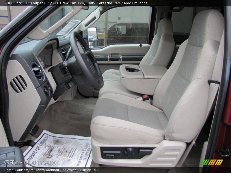 Dark Toreador Red / Medium Stone 2008 Ford F350 Super Duty XLT Crew Cab 4x4