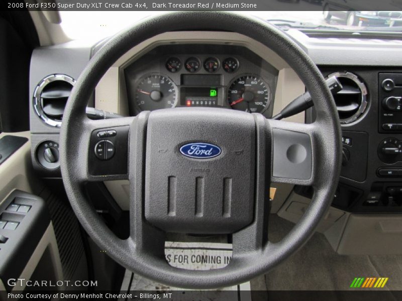 Dark Toreador Red / Medium Stone 2008 Ford F350 Super Duty XLT Crew Cab 4x4