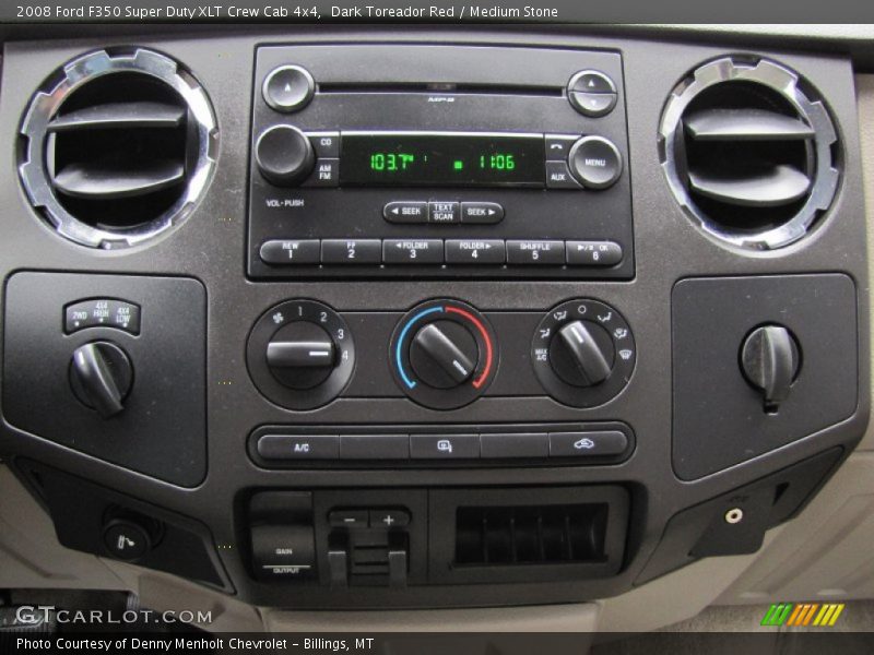 Dark Toreador Red / Medium Stone 2008 Ford F350 Super Duty XLT Crew Cab 4x4