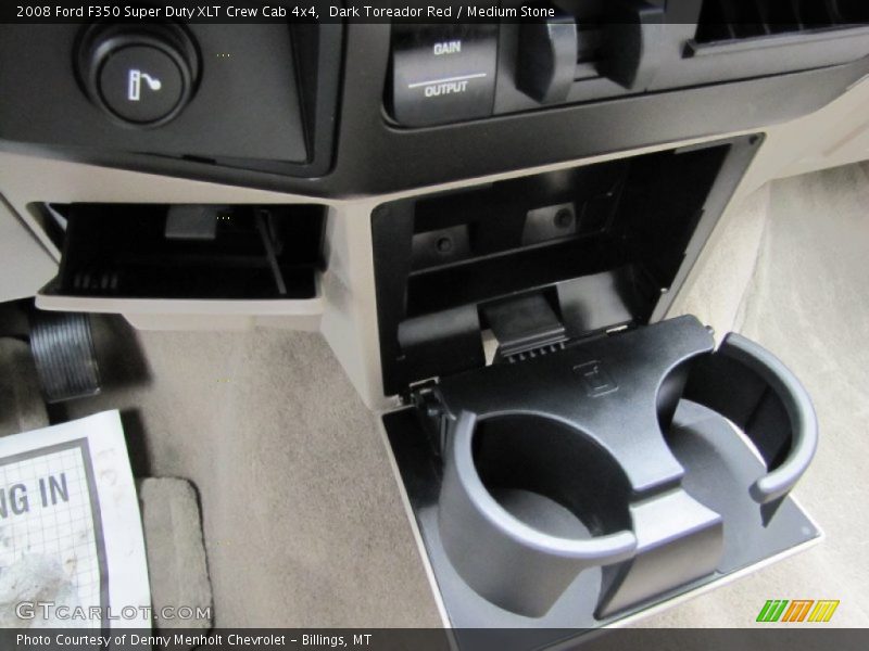 Dark Toreador Red / Medium Stone 2008 Ford F350 Super Duty XLT Crew Cab 4x4