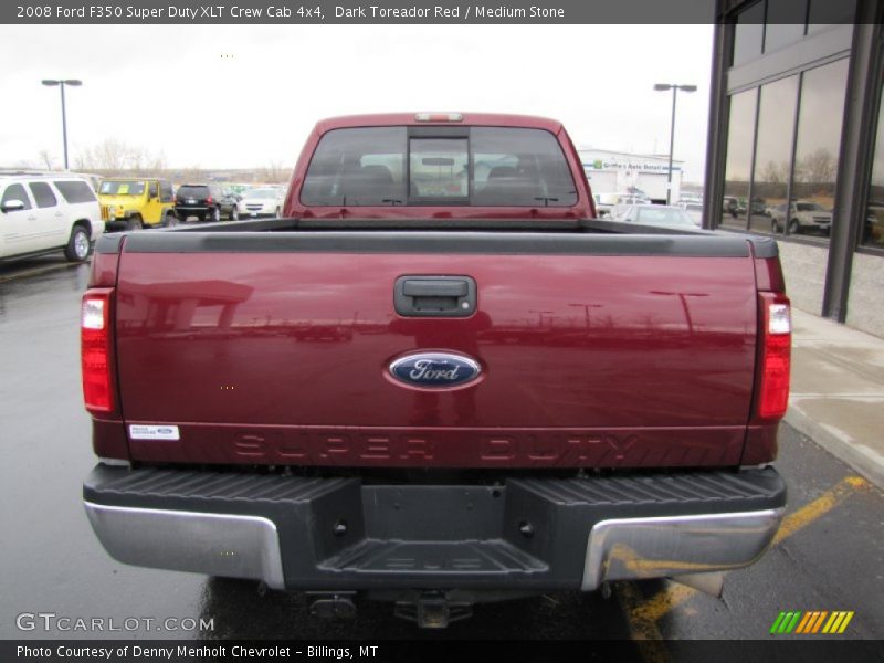 Dark Toreador Red / Medium Stone 2008 Ford F350 Super Duty XLT Crew Cab 4x4