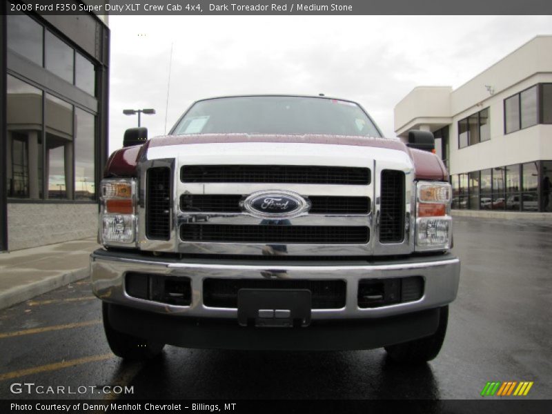Dark Toreador Red / Medium Stone 2008 Ford F350 Super Duty XLT Crew Cab 4x4