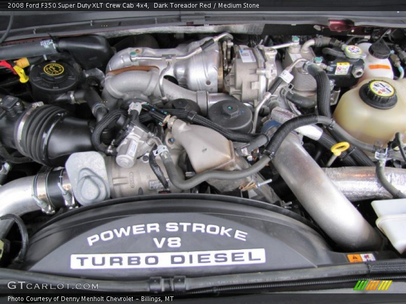 Dark Toreador Red / Medium Stone 2008 Ford F350 Super Duty XLT Crew Cab 4x4