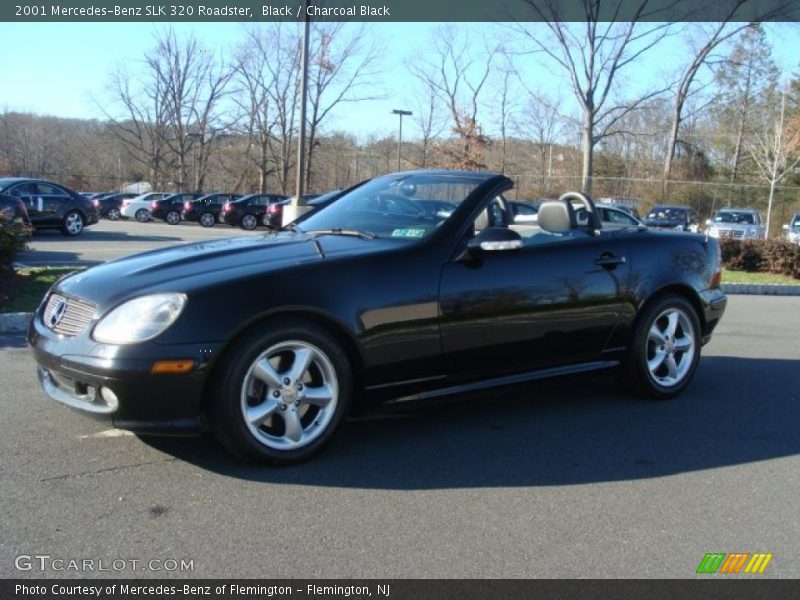 Black / Charcoal Black 2001 Mercedes-Benz SLK 320 Roadster