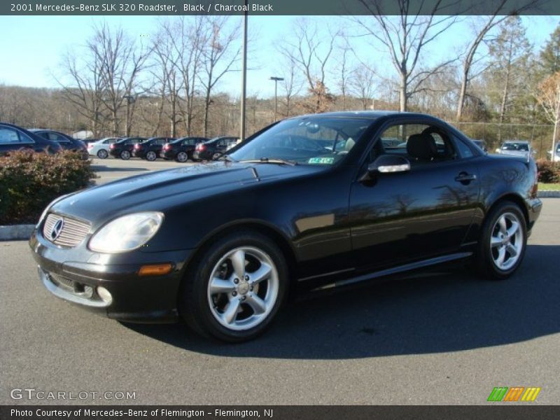 Black / Charcoal Black 2001 Mercedes-Benz SLK 320 Roadster