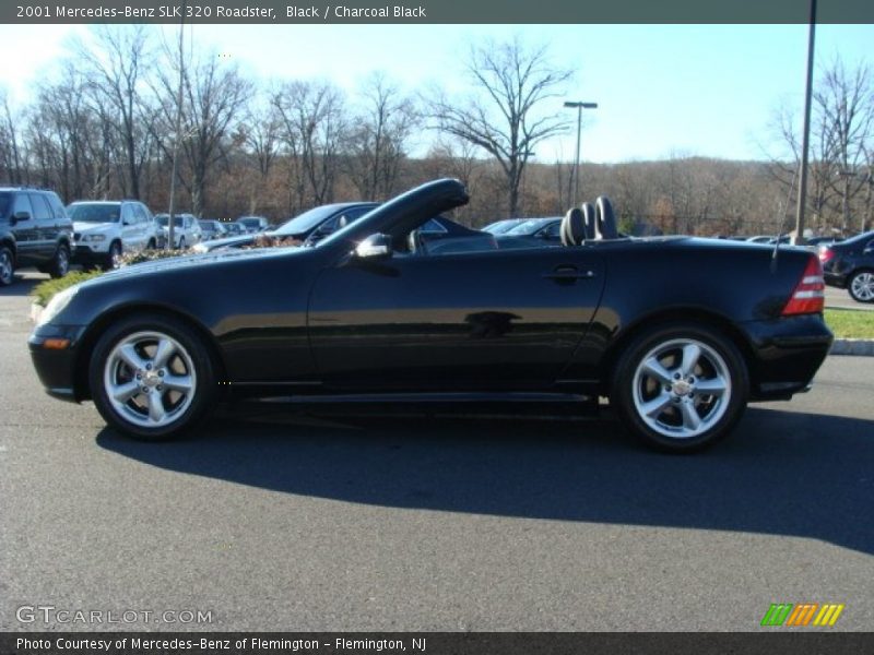 Black / Charcoal Black 2001 Mercedes-Benz SLK 320 Roadster