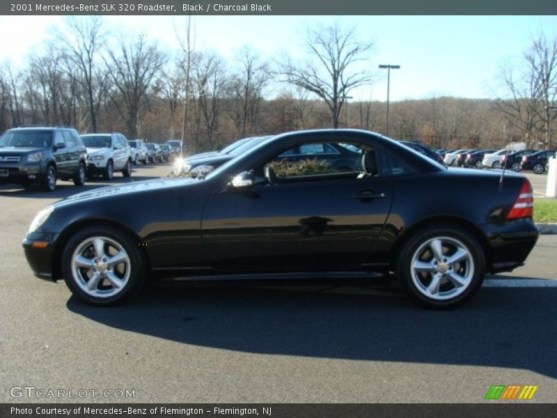 Black / Charcoal Black 2001 Mercedes-Benz SLK 320 Roadster