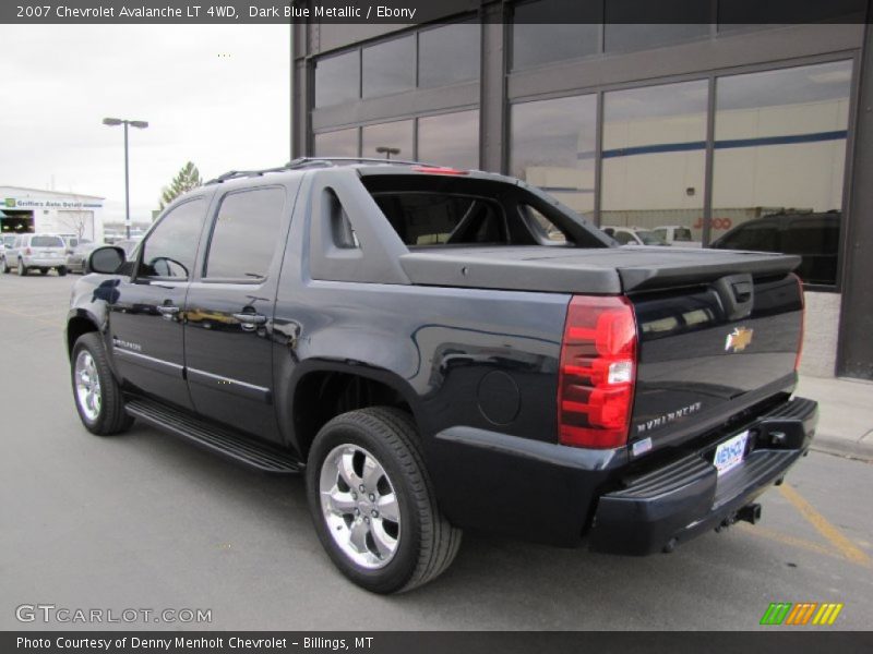 Dark Blue Metallic / Ebony 2007 Chevrolet Avalanche LT 4WD