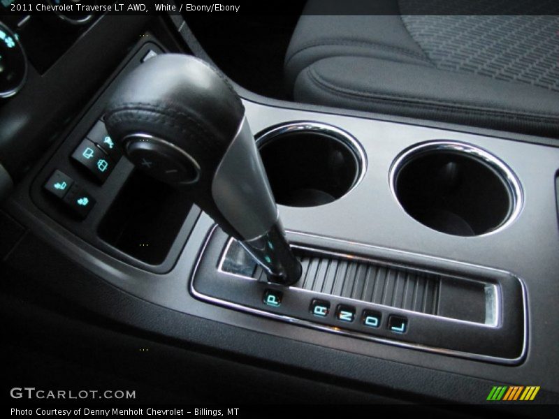 White / Ebony/Ebony 2011 Chevrolet Traverse LT AWD