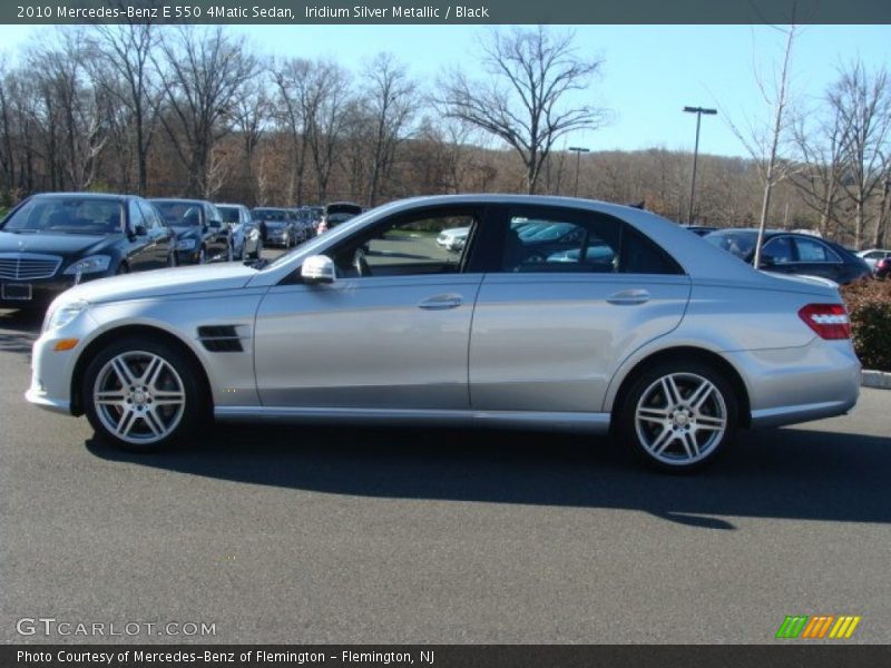 Iridium Silver Metallic / Black 2010 Mercedes-Benz E 550 4Matic Sedan