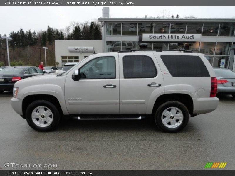 Silver Birch Metallic / Light Titanium/Ebony 2008 Chevrolet Tahoe Z71 4x4