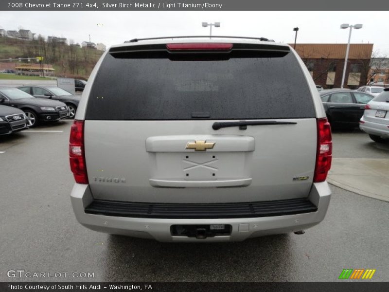 Silver Birch Metallic / Light Titanium/Ebony 2008 Chevrolet Tahoe Z71 4x4