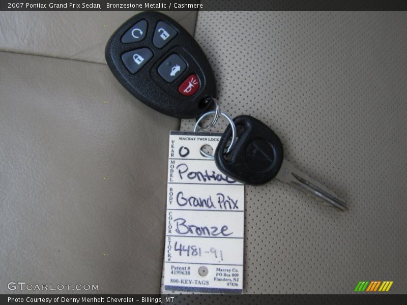 Bronzestone Metallic / Cashmere 2007 Pontiac Grand Prix Sedan