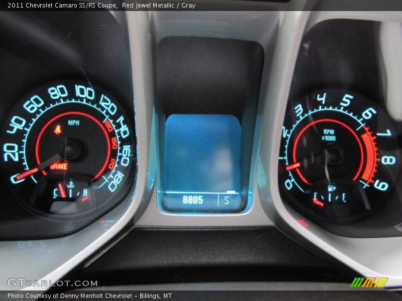 Red Jewel Metallic / Gray 2011 Chevrolet Camaro SS/RS Coupe