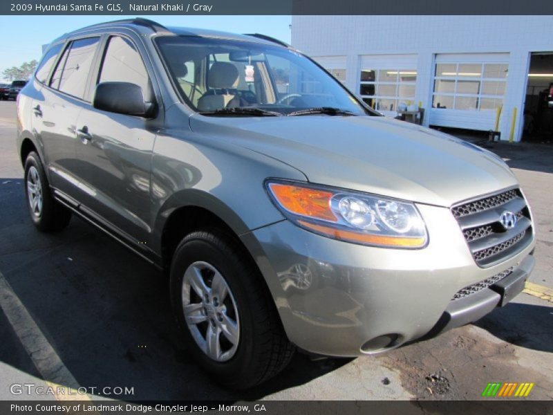 Natural Khaki / Gray 2009 Hyundai Santa Fe GLS