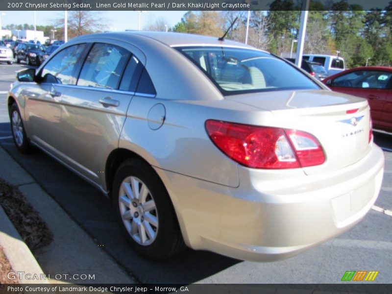 Linen Gold Metallic Pearl / Dark Khaki/Light Graystone 2007 Chrysler Sebring Sedan