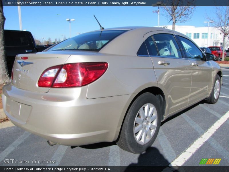 Linen Gold Metallic Pearl / Dark Khaki/Light Graystone 2007 Chrysler Sebring Sedan