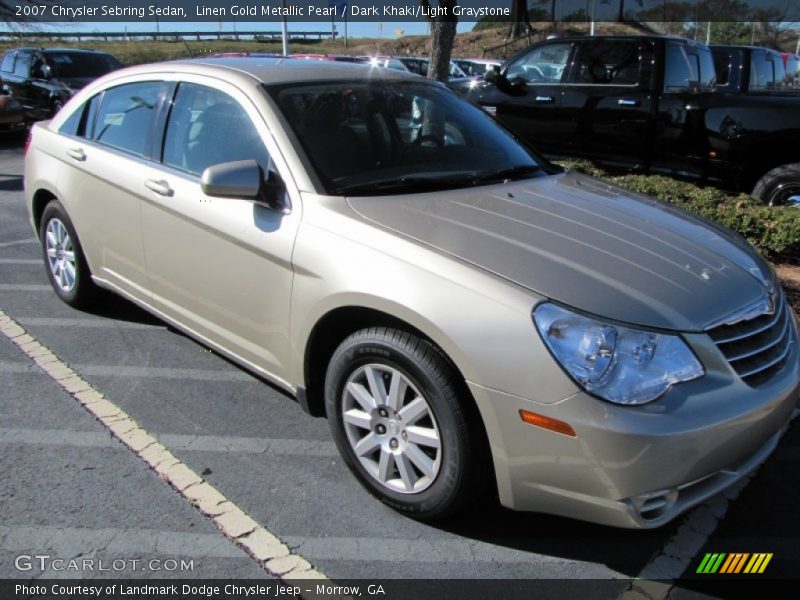 Linen Gold Metallic Pearl / Dark Khaki/Light Graystone 2007 Chrysler Sebring Sedan