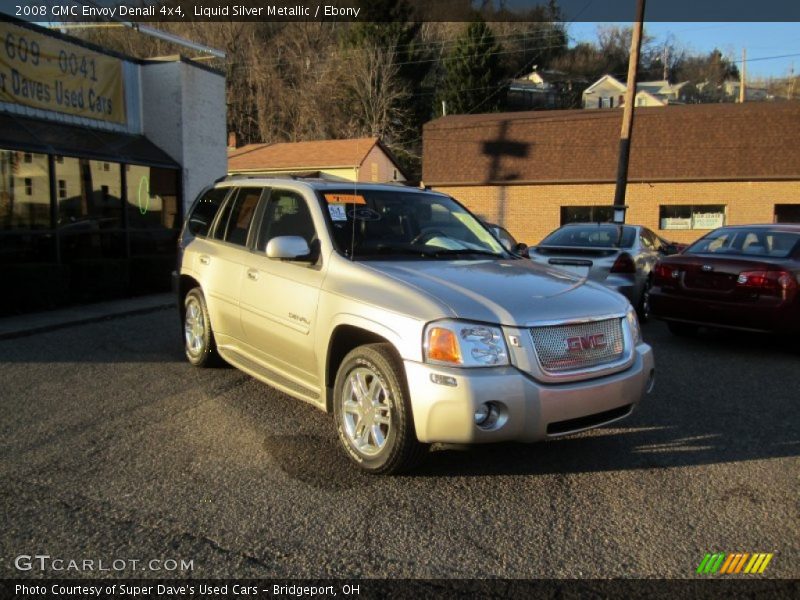 Liquid Silver Metallic / Ebony 2008 GMC Envoy Denali 4x4