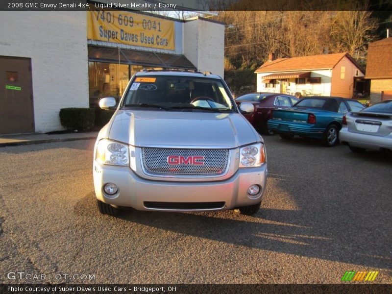 Liquid Silver Metallic / Ebony 2008 GMC Envoy Denali 4x4