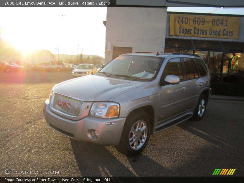 Liquid Silver Metallic / Ebony 2008 GMC Envoy Denali 4x4