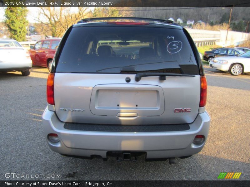 Liquid Silver Metallic / Ebony 2008 GMC Envoy Denali 4x4