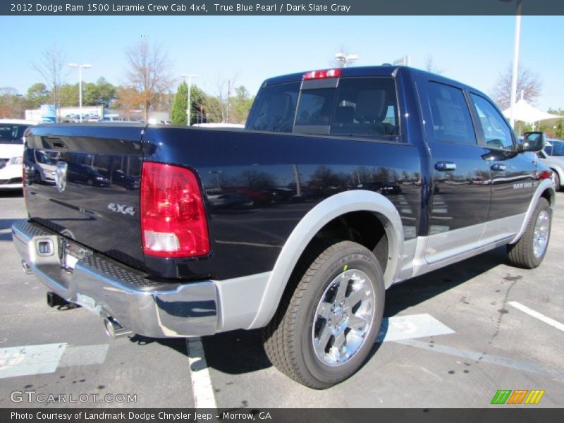 True Blue Pearl / Dark Slate Gray 2012 Dodge Ram 1500 Laramie Crew Cab 4x4