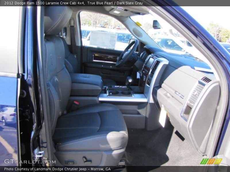 True Blue Pearl / Dark Slate Gray 2012 Dodge Ram 1500 Laramie Crew Cab 4x4