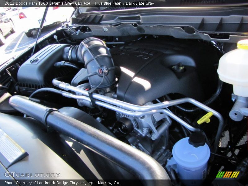 True Blue Pearl / Dark Slate Gray 2012 Dodge Ram 1500 Laramie Crew Cab 4x4