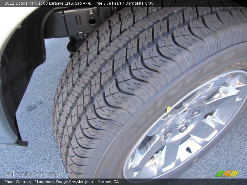 True Blue Pearl / Dark Slate Gray 2012 Dodge Ram 1500 Laramie Crew Cab 4x4