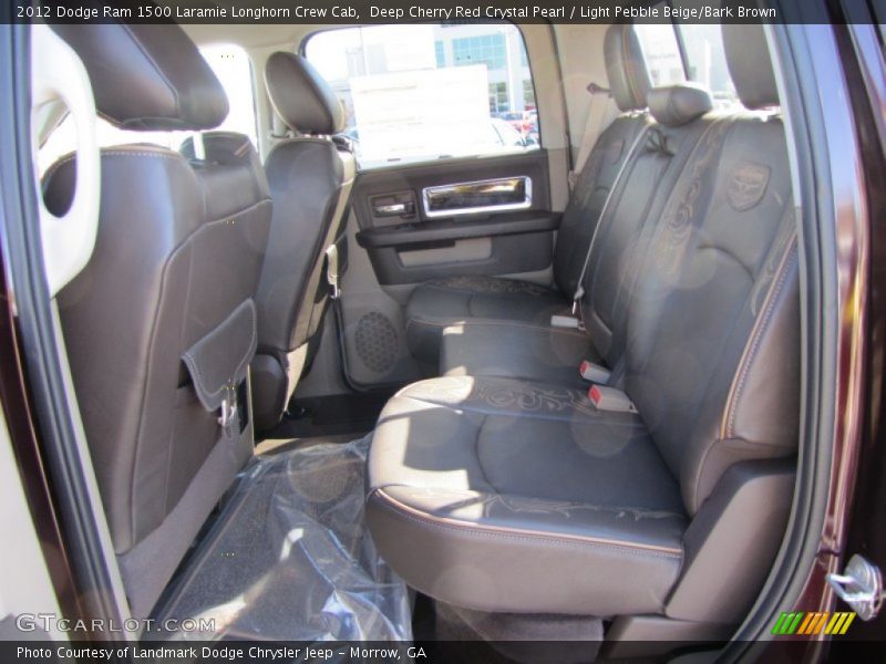 Deep Cherry Red Crystal Pearl / Light Pebble Beige/Bark Brown 2012 Dodge Ram 1500 Laramie Longhorn Crew Cab