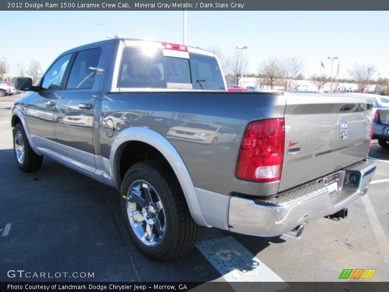 Mineral Gray Metallic / Dark Slate Gray 2012 Dodge Ram 1500 Laramie Crew Cab