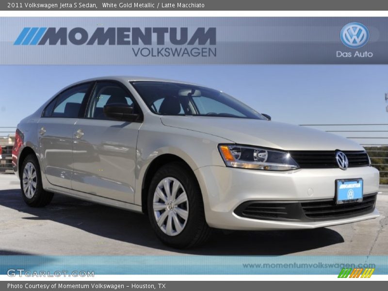 White Gold Metallic / Latte Macchiato 2011 Volkswagen Jetta S Sedan