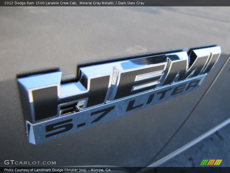 Mineral Gray Metallic / Dark Slate Gray 2012 Dodge Ram 1500 Laramie Crew Cab