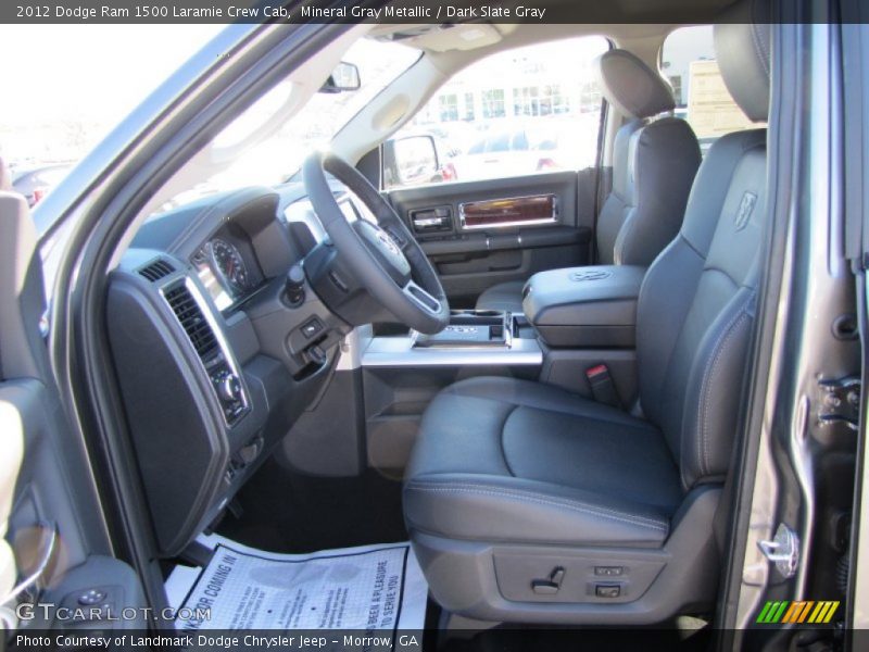 Mineral Gray Metallic / Dark Slate Gray 2012 Dodge Ram 1500 Laramie Crew Cab
