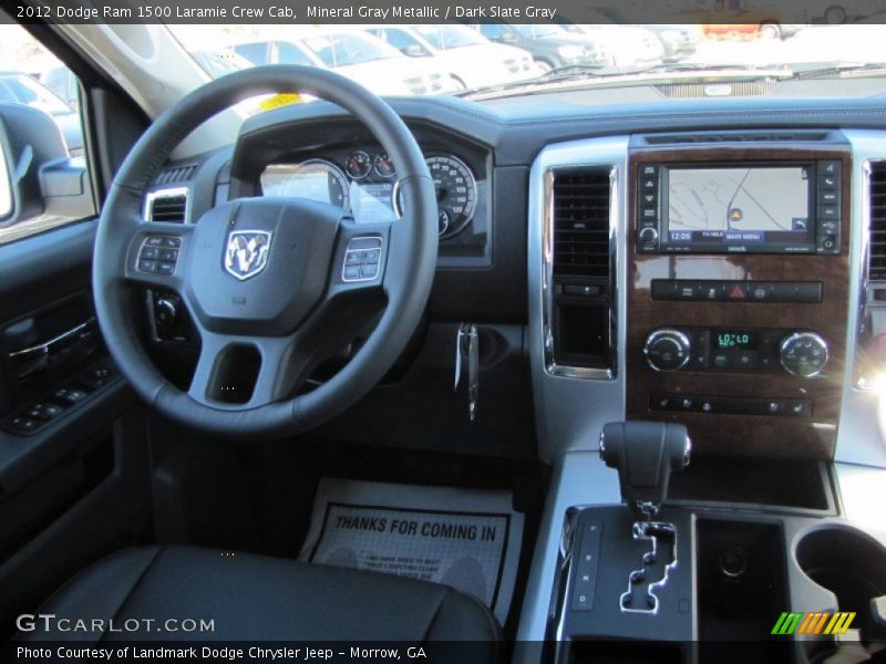 Mineral Gray Metallic / Dark Slate Gray 2012 Dodge Ram 1500 Laramie Crew Cab