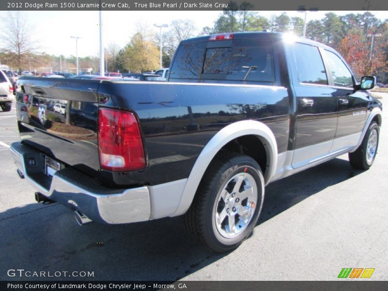 True Blue Pearl / Dark Slate Gray 2012 Dodge Ram 1500 Laramie Crew Cab
