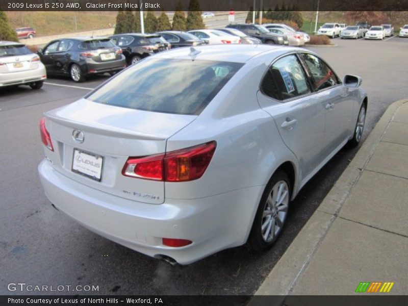 Glacier Frost Mica / Black 2009 Lexus IS 250 AWD