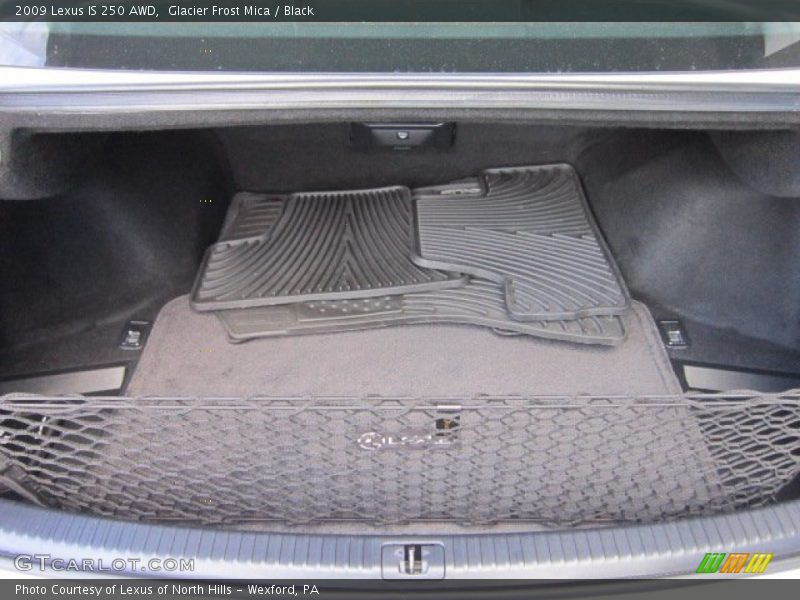 Glacier Frost Mica / Black 2009 Lexus IS 250 AWD