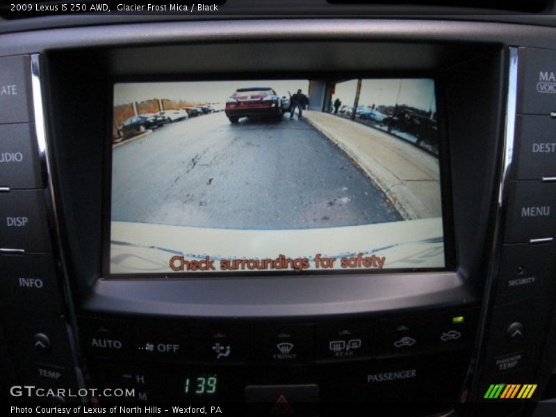 Glacier Frost Mica / Black 2009 Lexus IS 250 AWD