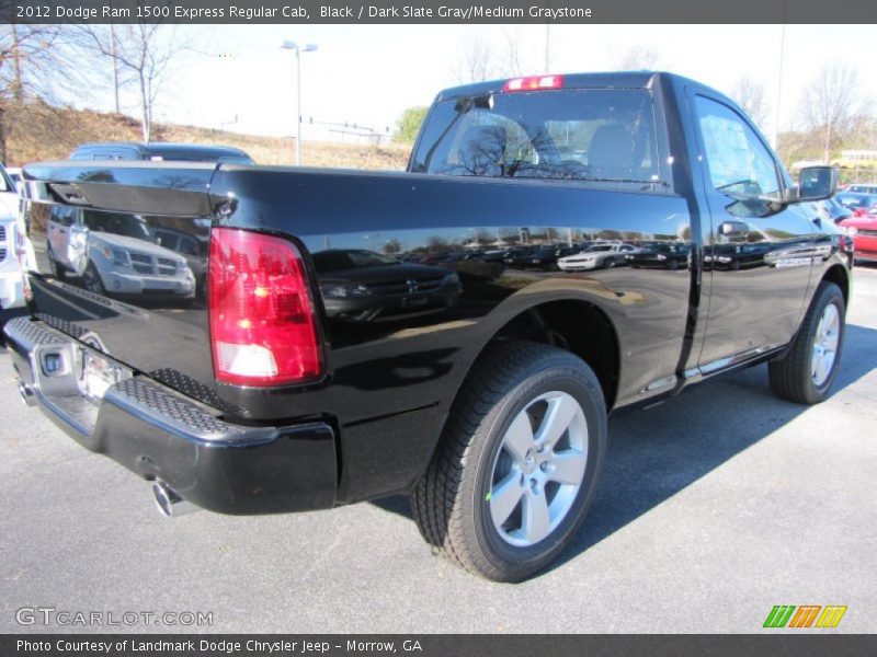 Black / Dark Slate Gray/Medium Graystone 2012 Dodge Ram 1500 Express Regular Cab